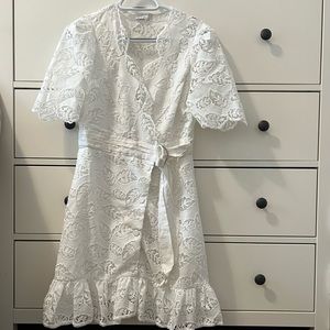 Sandro dress, white, lace, size 40